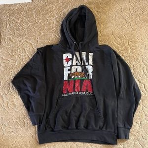 California Republic Black Oversized Sweatshirt